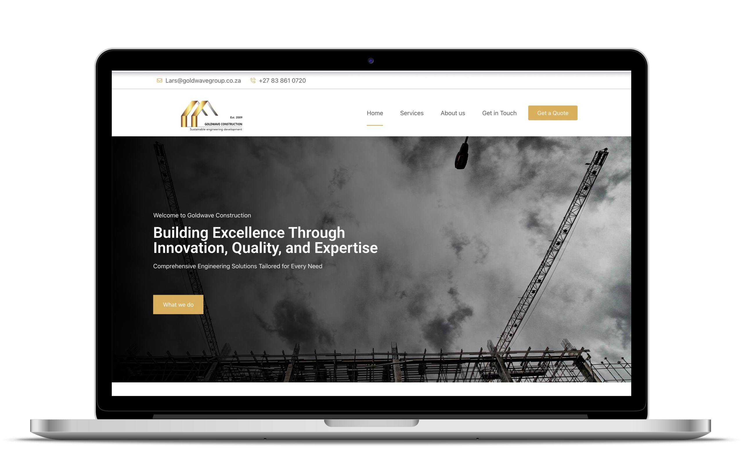 Goldwave website by Olive Media