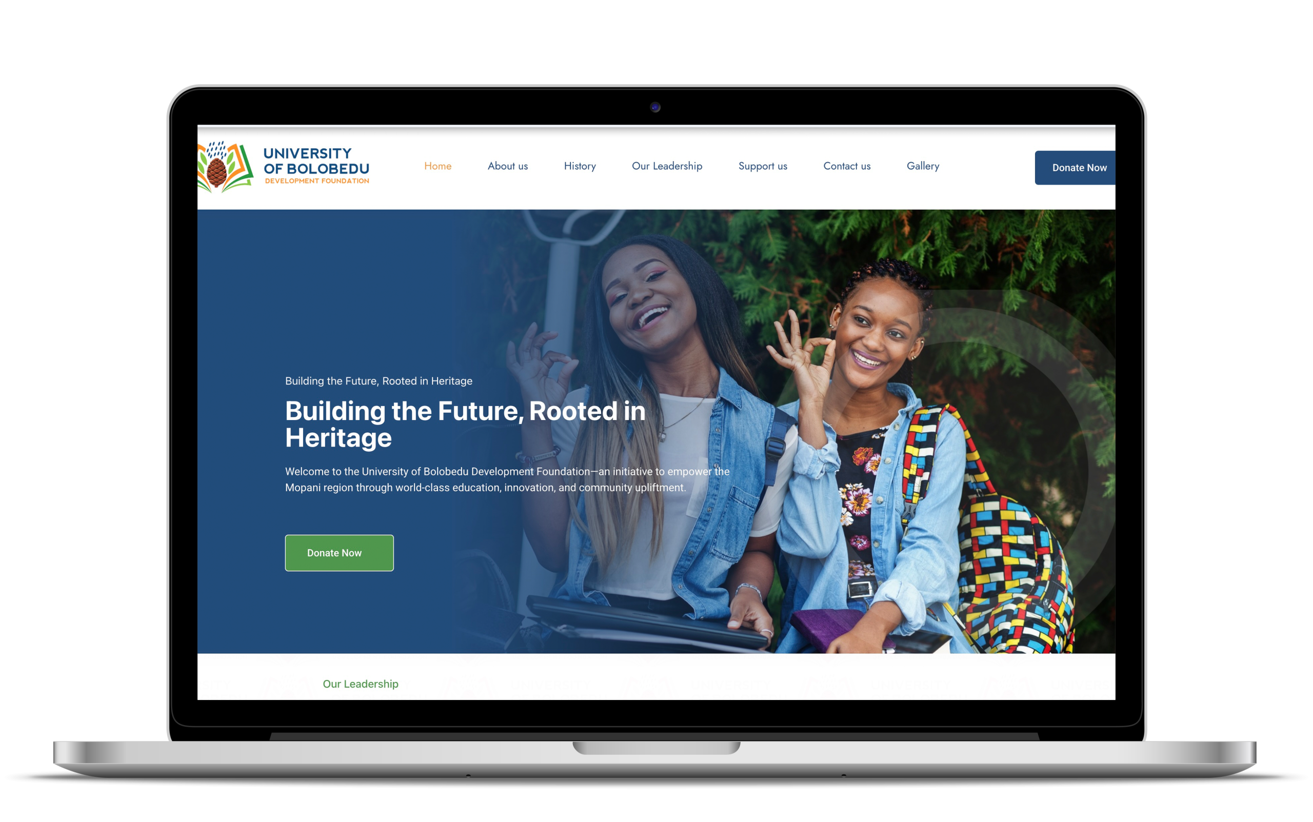 Unibol Foundation website by Olive Media